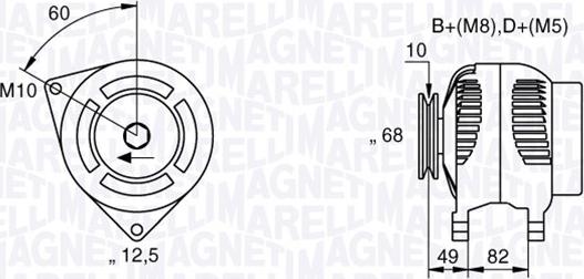 Magneti Marelli 063533155000 - Alternator furqanavto.az