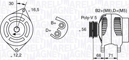 Magneti Marelli 063533250590 - Alternator furqanavto.az