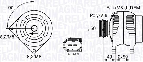 Magneti Marelli 063533250130 - Alternator furqanavto.az