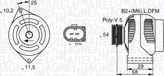 Magneti Marelli 063532250200 - Alternator furqanavto.az