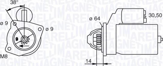 Magneti Marelli 063102003010 - Başlanğıc furqanavto.az