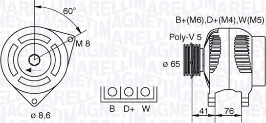 Magneti Marelli 063341695010 - Alternator furqanavto.az