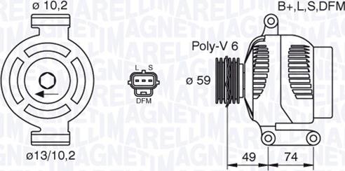 Magneti Marelli 063380005010 - Alternator furqanavto.az