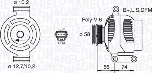 Magneti Marelli 063380006010 - Alternator furqanavto.az