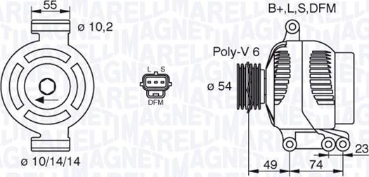 Magneti Marelli 063380001010 - Alternator furqanavto.az