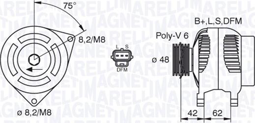 Magneti Marelli 063380008010 - Alternator furqanavto.az