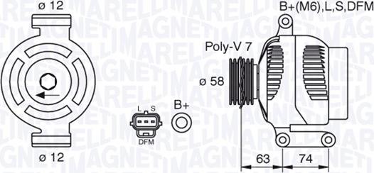 Magneti Marelli 063388502010 - Alternator furqanavto.az