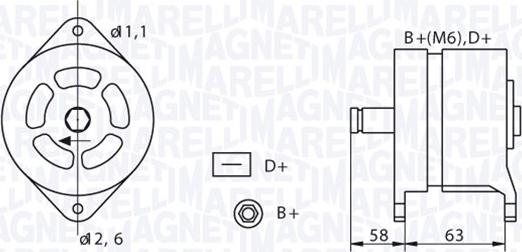 Magneti Marelli 063320049010 - Alternator furqanavto.az