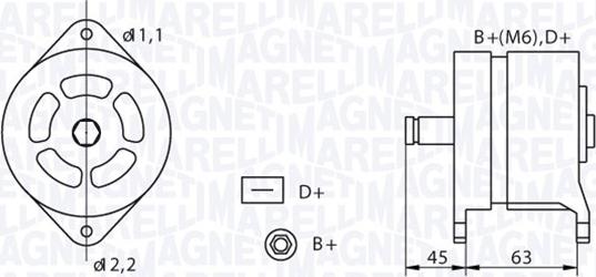 Magneti Marelli 063320060010 - Alternator furqanavto.az