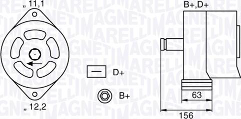 Magneti Marelli 063320025010 - Alternator furqanavto.az