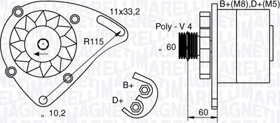 Magneti Marelli 063321600010 - Alternator furqanavto.az