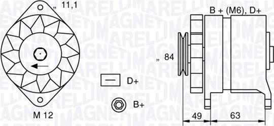 Magneti Marelli 063321044010 - Alternator furqanavto.az