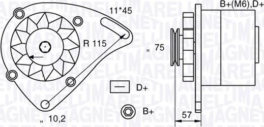 Magneti Marelli 063321067010 - Alternator furqanavto.az