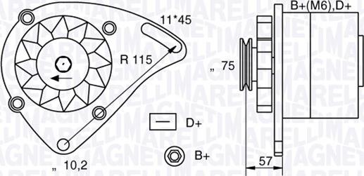 Magneti Marelli 063321000010 - Alternator furqanavto.az