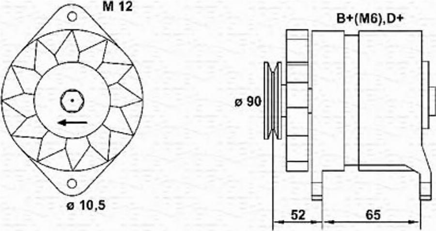 Magneti Marelli 063321039010 - Gərginlik tənzimləyicisi, alternator furqanavto.az