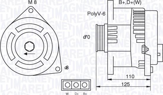 Magneti Marelli 063321346010 - Alternator furqanavto.az