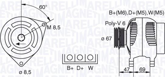 Magneti Marelli 063321347010 - Alternator furqanavto.az