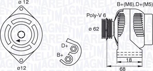 Magneti Marelli 063377490010 - Alternator furqanavto.az