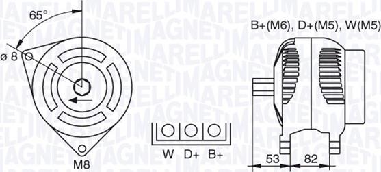 Magneti Marelli 063730018010 - Alternator furqanavto.az