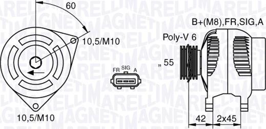 Magneti Marelli 063377416010 - Alternator furqanavto.az