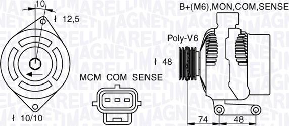 Magneti Marelli 063377411010 - Alternator furqanavto.az