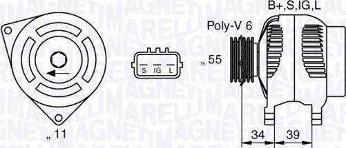 Magneti Marelli 063377430010 - Alternator furqanavto.az