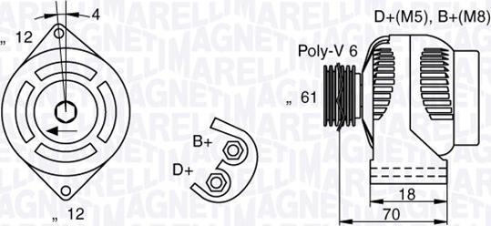 Magneti Marelli 063730029010 - Alternator furqanavto.az