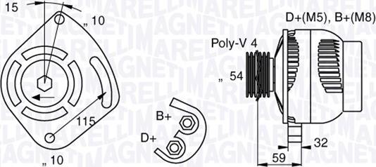 Magneti Marelli 063377001010 - Alternator furqanavto.az