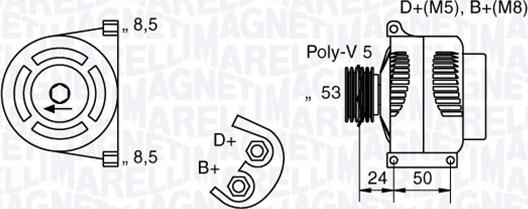 Magneti Marelli 063377007010 - Alternator furqanavto.az