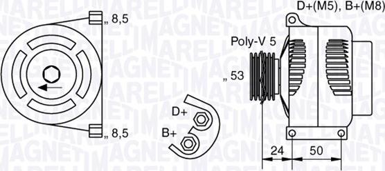 Magneti Marelli 063377013010 - Alternator furqanavto.az