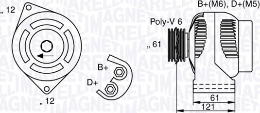 Magneti Marelli 063377017010 - Alternator furqanavto.az