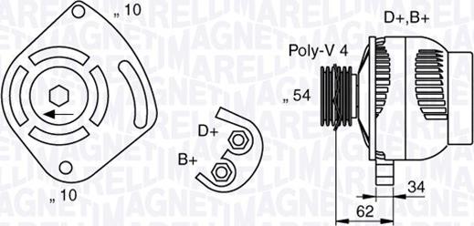 Magneti Marelli 063377031010 - Alternator furqanavto.az