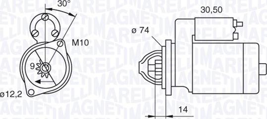 Magneti Marelli 063280055010 - Başlanğıc furqanavto.az