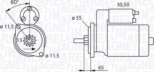 Magneti Marelli 063280050010 - Başlanğıc furqanavto.az