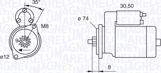 Magneti Marelli 063280058010 - Başlanğıc furqanavto.az