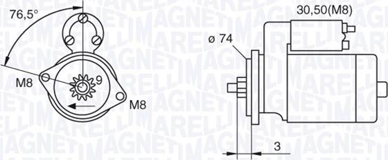 Magneti Marelli 063280052010 - Başlanğıc furqanavto.az