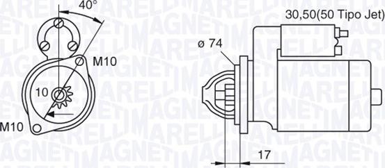 Magneti Marelli 063280057010 - Başlanğıc furqanavto.az