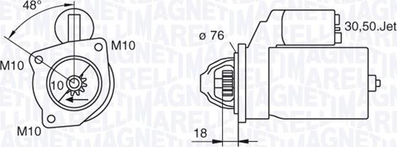 Magneti Marelli 063280008010 - Başlanğıc furqanavto.az