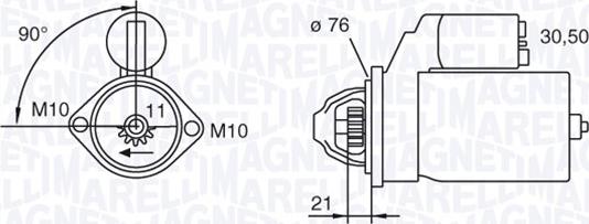 Magneti Marelli 063280071010 - Başlanğıc furqanavto.az