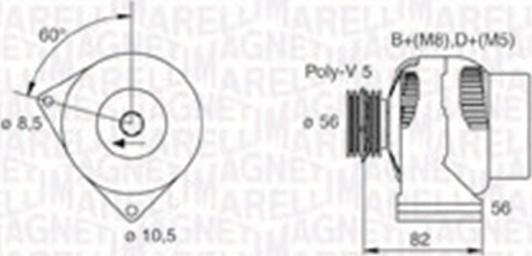 Magneti Marelli 063730017010 - Alternator furqanavto.az