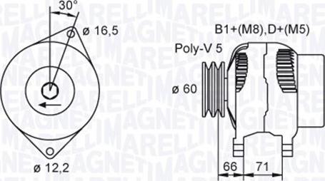 Magneti Marelli 063731471010 - Alternator furqanavto.az