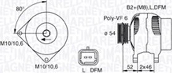 Magneti Marelli 063730027010 - Alternator furqanavto.az