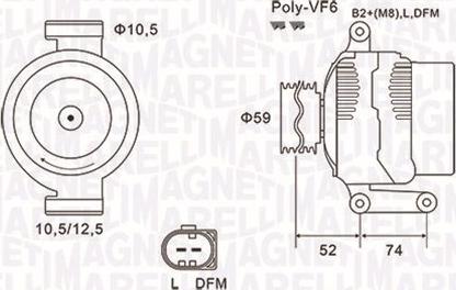 Magneti Marelli 063731928010 - Alternator furqanavto.az