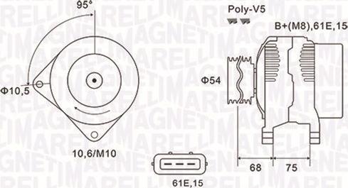 Magneti Marelli 063731584010 - Alternator furqanavto.az