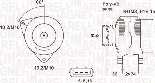 Magneti Marelli 063731580010 - Alternator furqanavto.az