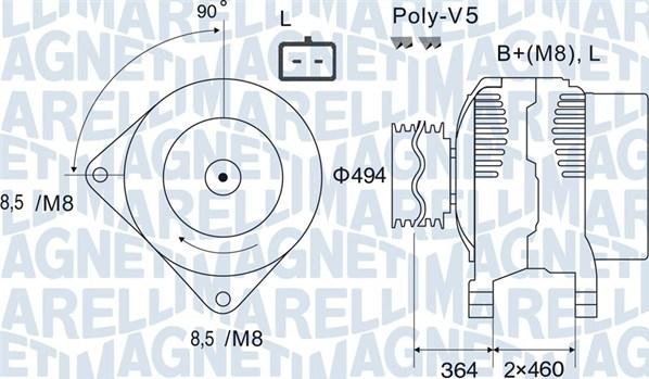 Magneti Marelli 063731645010 - Alternator furqanavto.az