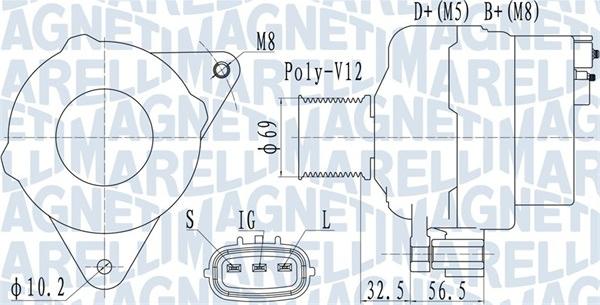 Magneti Marelli 063731633010 - Alternator furqanavto.az