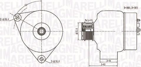 Magneti Marelli 063731090010 - Alternator furqanavto.az