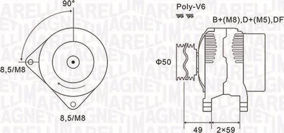 Magneti Marelli 063731147010 - Alternator furqanavto.az