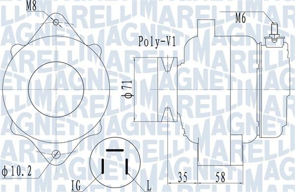 Magneti Marelli 063731120010 - Alternator furqanavto.az